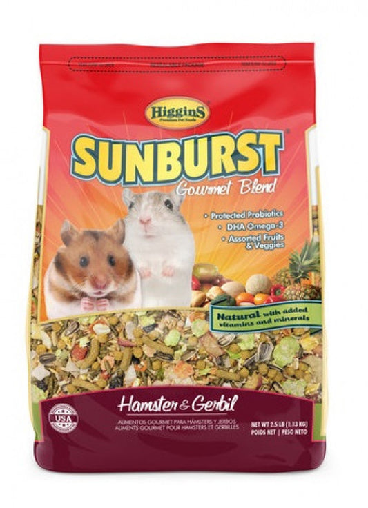 Higgins Sunburst Hamster & Gerbil Food, 2.5 lbs