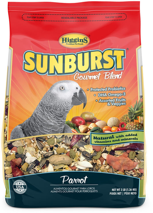 Higgins Sunburst Parrot Food, 3 lb
