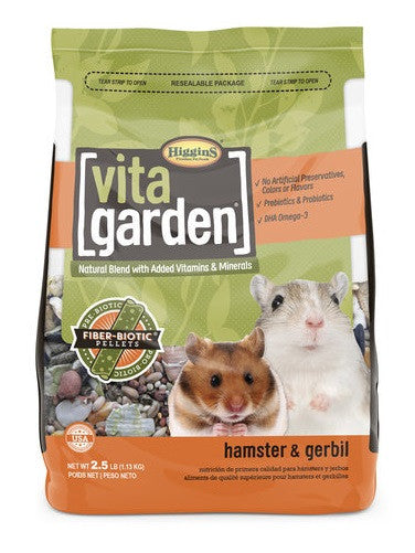 Higgins Vita Garden Hamster & Gerbil Food, 2.5 lbs