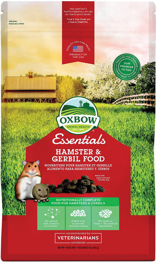 Oxbow Essentials - Hamster & Gerbil Food, 1 lb